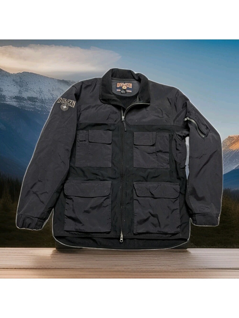 Duluth Trading Co Work Coat Jacket Rugged Nylon Weatherproof Workwear Men Medium